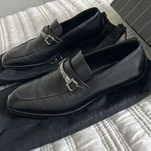 Ermenegildo Zegna designer Men\'s black loafers hardware Ermenegildo Zegna | Shoes | Ermenegildo Zegna Designer Us 8  main image 3